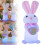 Easter rabbit plush figurine glowing battery-operated 1 3