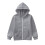 Kids Solid Color Zip-Up Hoodie Long Sleeve 1 Piece 3