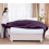 Drap plat violet pour lit simple, 1 paquet, en microfibre brossée 6