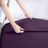 Drap plat violet pour lit simple, 1 paquet, en microfibre brossée 7