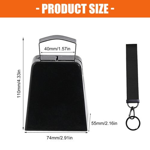 Cheerleading Bells 4 Inch Iron Wrist Strap 2
