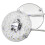 3.9 Inch Dimmable Ceiling Fan Light Retrofit Kit 220V Pendant Light Round Panel Decor Light 8