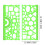 Geometric Ruler Set – Multifunctional Drawing & Measuring Tool, Thick Durable Plastic, Protractor & Pattern Features, Portable 7.59" x 4.52", 3