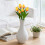 Artificial Champagne Tulip Bouquet 6 pcs 6
