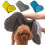 Toalhas de secagem rápida para cães, microfibra absorvente, compatíveis com cães e gatos, com bolsos para as mãos, para uso interno e externo, 7