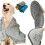 Toalhas de secagem rápida para cães, microfibra absorvente, compatíveis com cães e gatos, com bolsos para as mãos, para uso interno e externo, 3