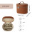 Leren toilettas, waterdicht, met ritssluiting, cosmetisch etui 3