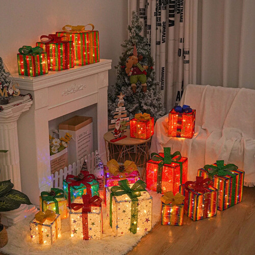 Leuchtende Weihnachtsgeschenkboxen, 3-teilig 2