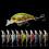 2er-Pack Angelköder, Jigs, 10 Farben, Rock Bionic Lure, 4,8 cm/3,4 g, realistische Kunstköder für Barsche, Hartköder mit lebensechter 2