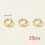 Jump Rings for Jewelry Making and Keychains 100 Pack 6