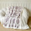 Lila Polyester-Doppellagige Fleecedecke 100 x 70 cm 5