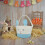 Pink woven Easter bunny basket 12x9x7.9 inch 6