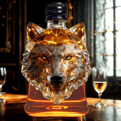 Oefntac Decanter Whiskey Glass Whiskey Bottle, Άδεια Διαφανή Γυάλινα Μπουκάλια, Εξατομικευμένος 1