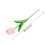 White PU Artificial Tulips – 1 Piece, Real-Touch Home & 3