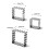 3Pcs Square Cookie Cutter Stainless Steel Rectangle Molds Biscuit UK 8