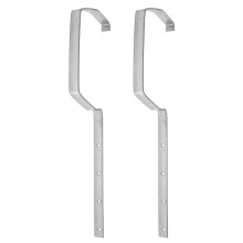 2 Pcs Rack Roof Rain Gutter Mounts Diverter Covers Drainage Brackets Support for Iron Holders Metal Heavy Duty Chain