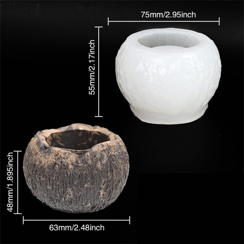 Food Grade Silicone Chocolate Molds Coconut Shape Baking 2