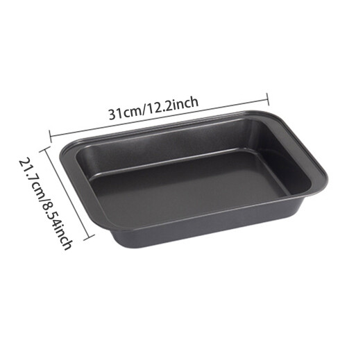 Nonstick Rectangle Baking Sheet Pan Black 13x18 Inch 1