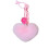 Red Bow Car Keychain with Heart Pendant 1pc 2
