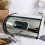 1 PCS Iron Bread Box, Food Storage Bin with Window, Bread Storage Container for Bread, Cake Tableware, Condiment Bottles 3