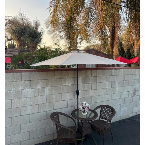BELLRINO Umbrella Canopy Replacement for 9ft 5 Ribs Half Umbrella, Replacement Canopy ONLY 2
