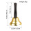 Hand Crank Bell with Wooden Handle Gold Finish 3