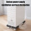 Computer Host Mobile Stand with Casters Adjustable Office Home Rack 5