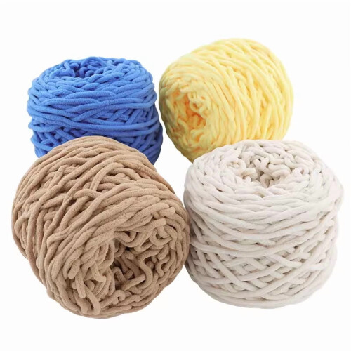 Νήμα από χοντρό μαλλί 160g, ανοιχτό καφέ, για DIY κατασκευές με βελονάκι και πλέξιμο, 2