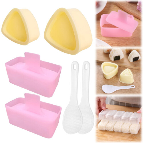 Φόρμα ρυζιού Onigiri Maker για παιδικό γεύμα και σπίτι DIY, Gunkan & πολυστρωματική 1