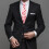 1Pc Creative Valentine's Day Necktie Pink Polyester Adorable Apples Pattern Party Accessory 5