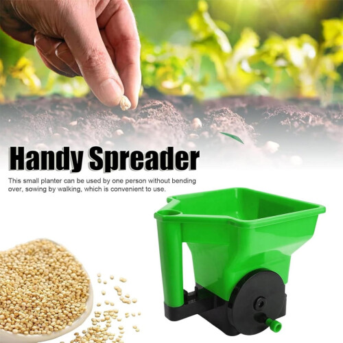 1. Ergonomic Handheld Spreader Tool Adjustable Control, ABS/PP Design for Garden & Snow Salt Application 1