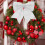 Laço grande prateado de Natal com strass, ideal para decoração de festas e feriados, 26,7 cm (10,5 polegadas). 6