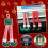 Christmas striped red leg hanging tree ornament 6