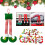 Christmas striped red leg hanging ornament 2