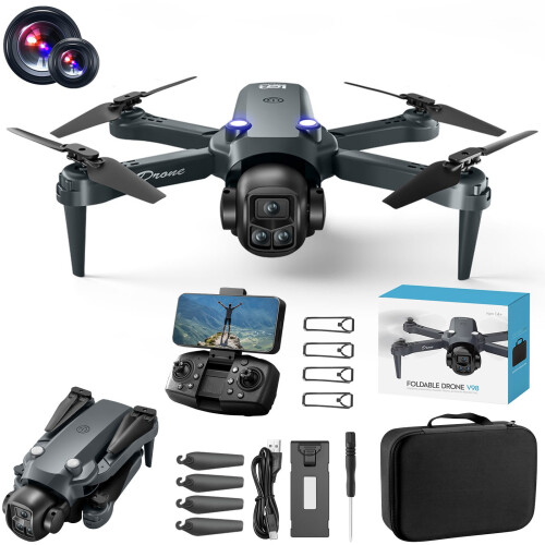 Πτυσσόμενο Drone FPV 1080P με Κράτημα Υψομέτρου – WiFi RC Quadcopter για Αρχάριους, Πτήση 10 1