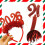 Tiara de Natal 2026, vermelha, com glitter, para mulheres e meninas. 3