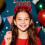 Tiara de Natal 2026, vermelha, com glitter, para mulheres e meninas. 4
