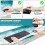 Σετ XXL Gaming Mouse Pad με στήριγμα καρπού, μαξιλάρι, υποπόδιο και πατάκι γραφείου από 2
