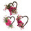 Valentine's Heart Wreath Artificial Rose Flower Wreath Spring-3 2