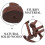 10PCS Wooden Thread Spools Brown Natural Solid Wood Sewing Tools for Home and Craft Storage 3