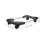 Supporto per case del computer con ruote, supporto CPU mobile per PC desktop in PP nero e acciaio inossidabile 3