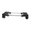 Supporto per case del computer con ruote, supporto CPU mobile per PC desktop in PP nero e acciaio inossidabile 4
