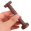 10PCS Wooden Thread Spools Brown Natural Solid Wood Sewing Tools for Home and Craft Storage 5