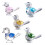 Exquisites Detailed Handcrafted Crystal Bird Figurine-Deep Blue 2
