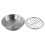 Stainless Steel Round Baking Pan with Cooling Rack for Roasting and Baking 5