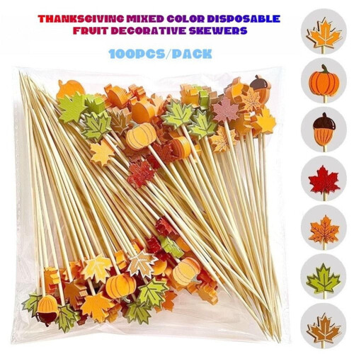 100 Bambu Höstcocktailval Lönn Pumpa Tallkotte 1