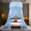 Dome Net Ceiling-Mounted Princess Bed with Foldable Ruffled 4