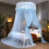 Dome Net Ceiling-Mounted Princess Bed with Foldable Ruffled 6