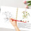 Watercolor Art Drawing Workbook Twin Wire Binding-blue flower 3