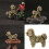 Hundefiguren aus Metall, Tierstatue, Hund, dekorative Objekte, 2